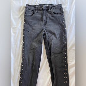 Black Studded Levi’s